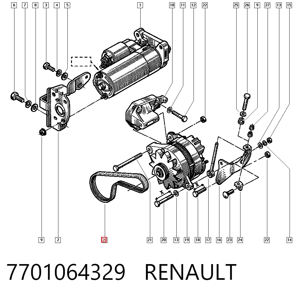7701064329 Renault (RVI)