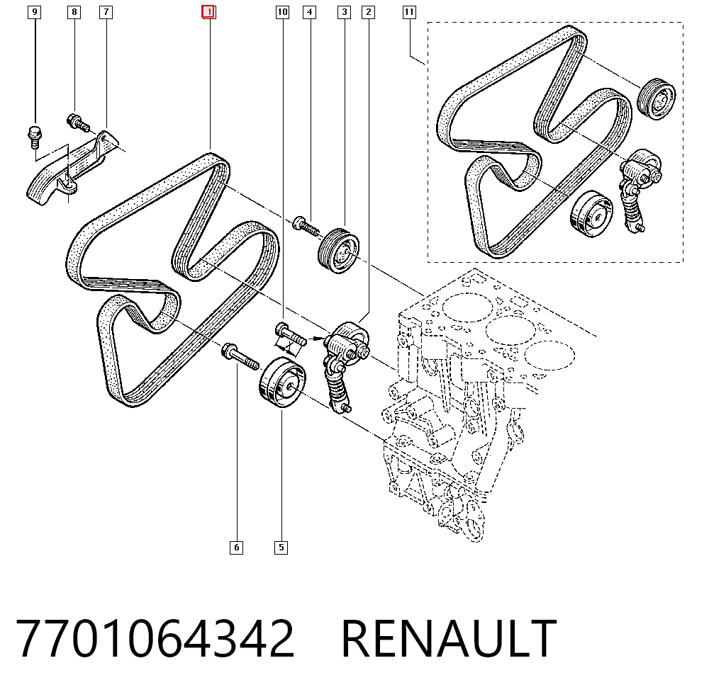 7701064342 Renault (RVI)