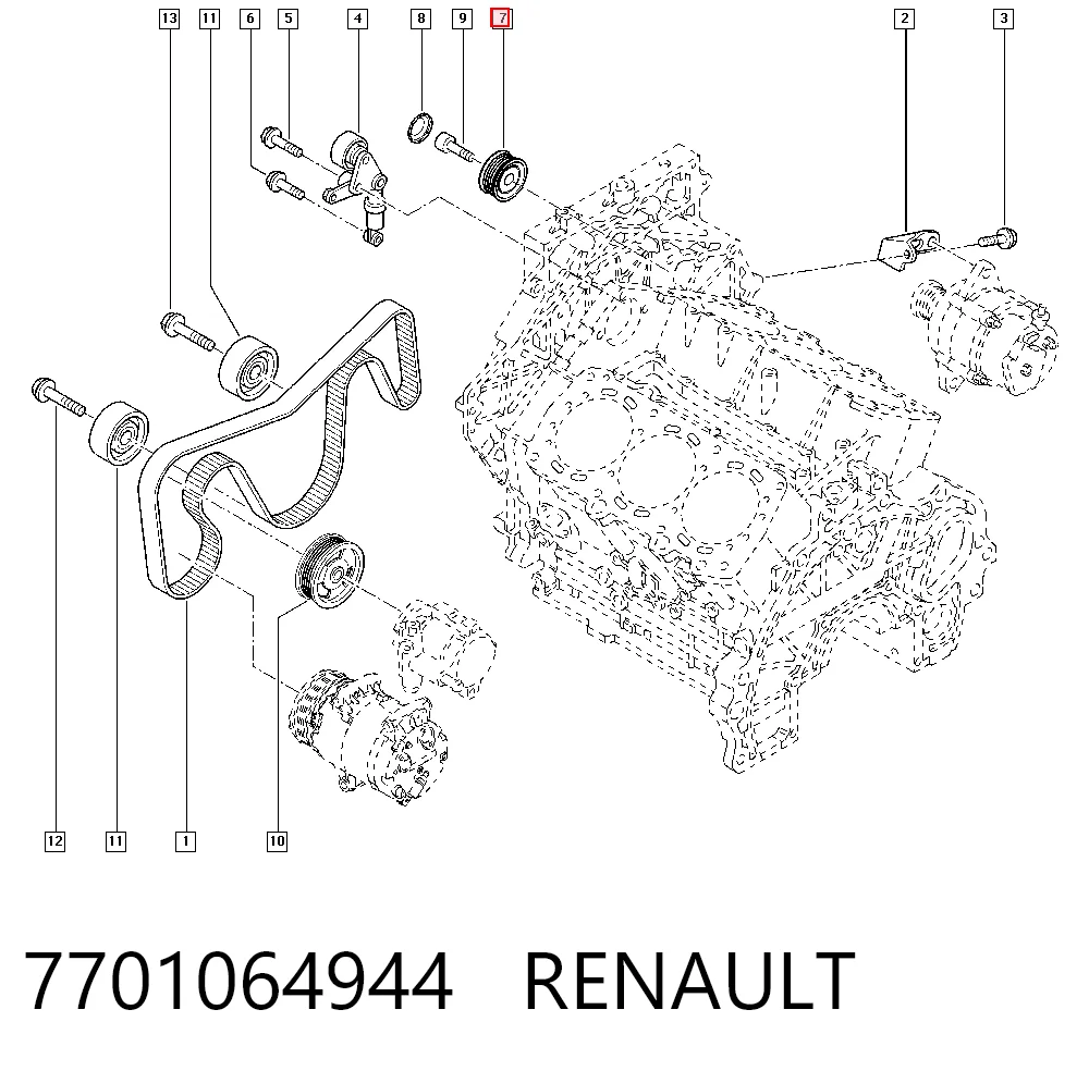 7701064944 Renault (RVI)