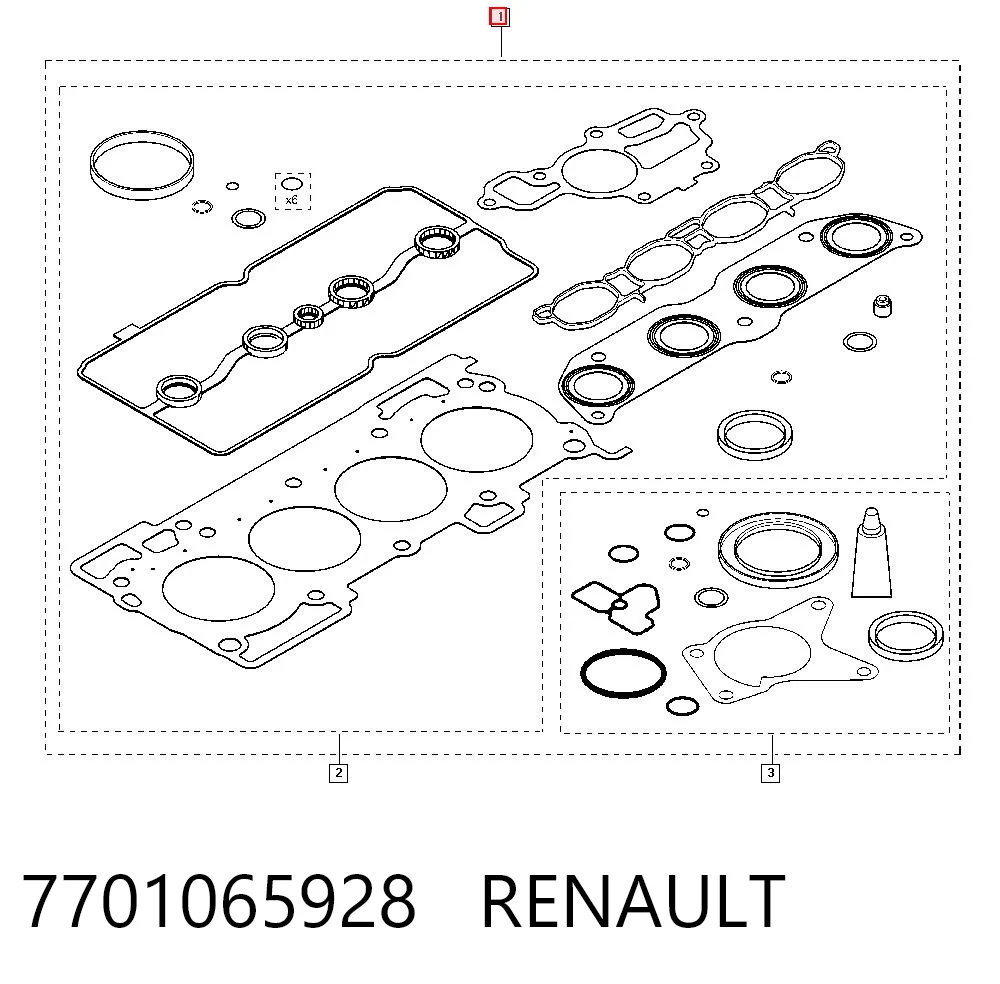 Juego de juntas de motor Tiida  hatchback (2004-2014) original desde 183,84 €
