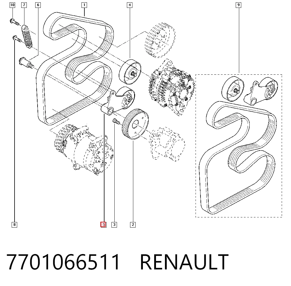7701066511 Renault (RVI)