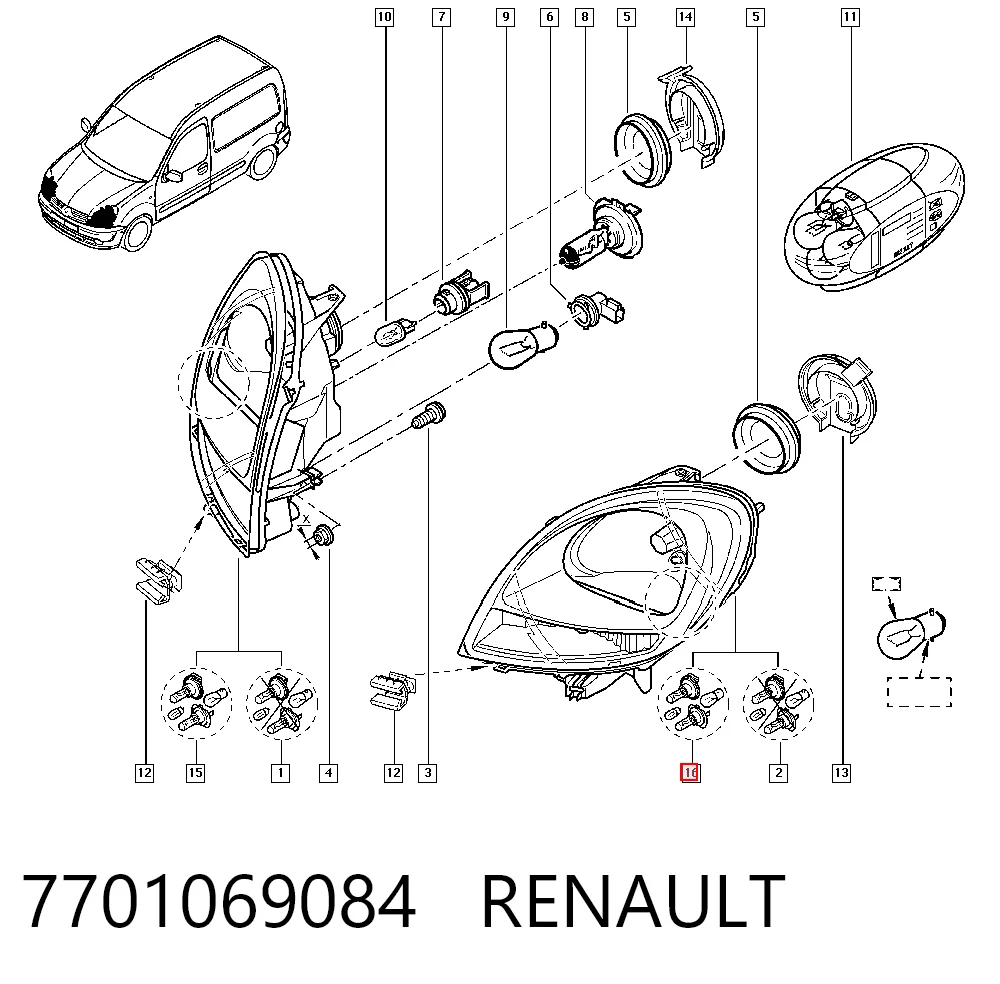 Comprar 8200150614 Nissan/Infiniti Faro delantero izquierdo