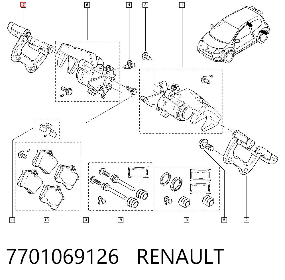 7701069126 Renault (RVI)