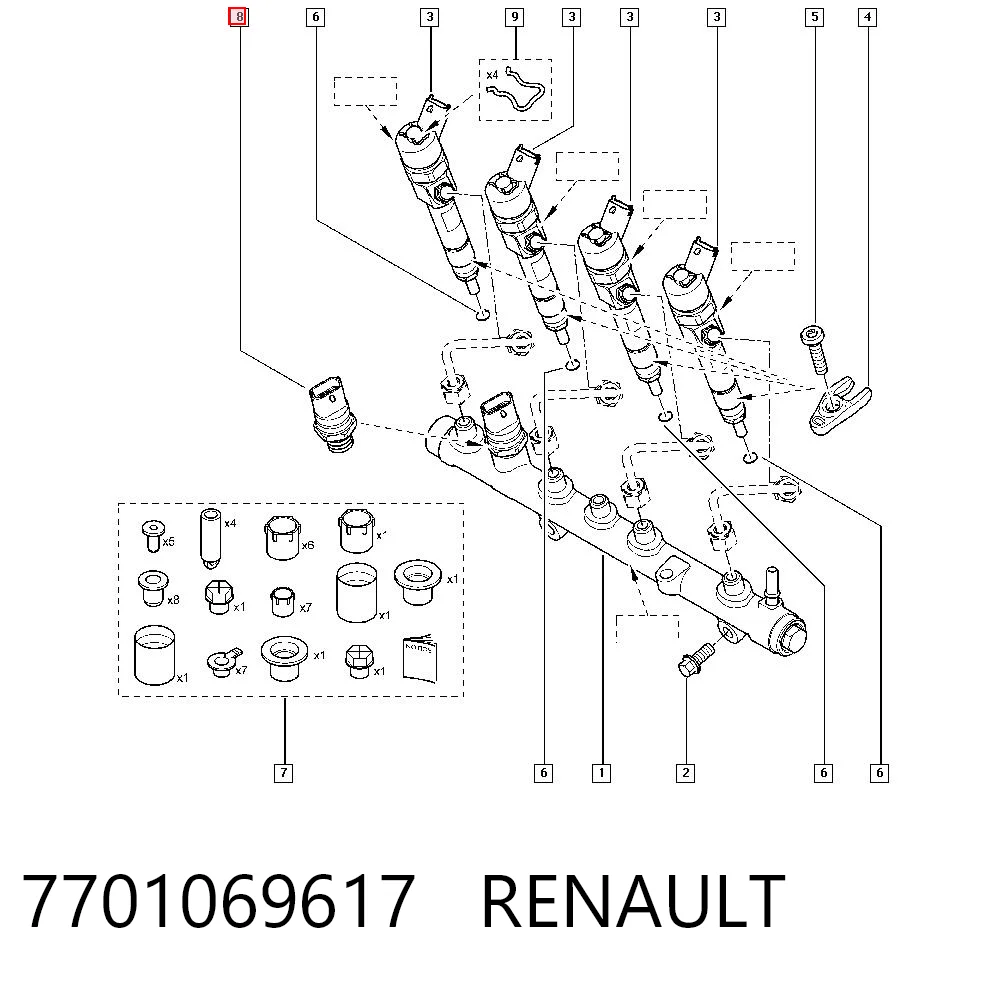 Sensor de presión de combustible para KIA Cerato I LD