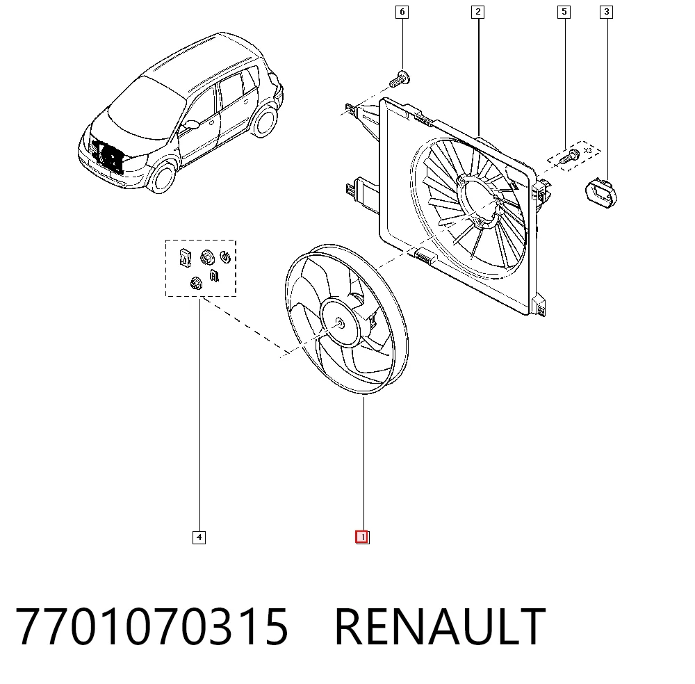 Ventilador de radiador Renault Megane II sedán (LM0, LM1) (2003 - 2012) precio, desde 50,91 EUR