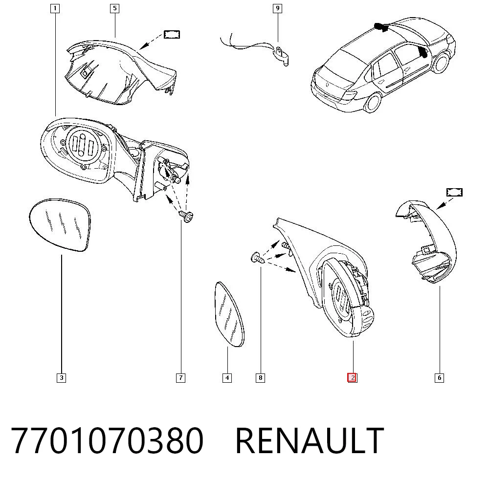 7701070380 Renault (RVI)