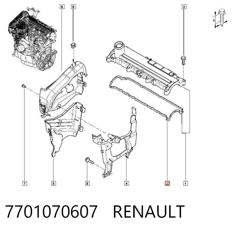 7701070607 Renault (RVI)
