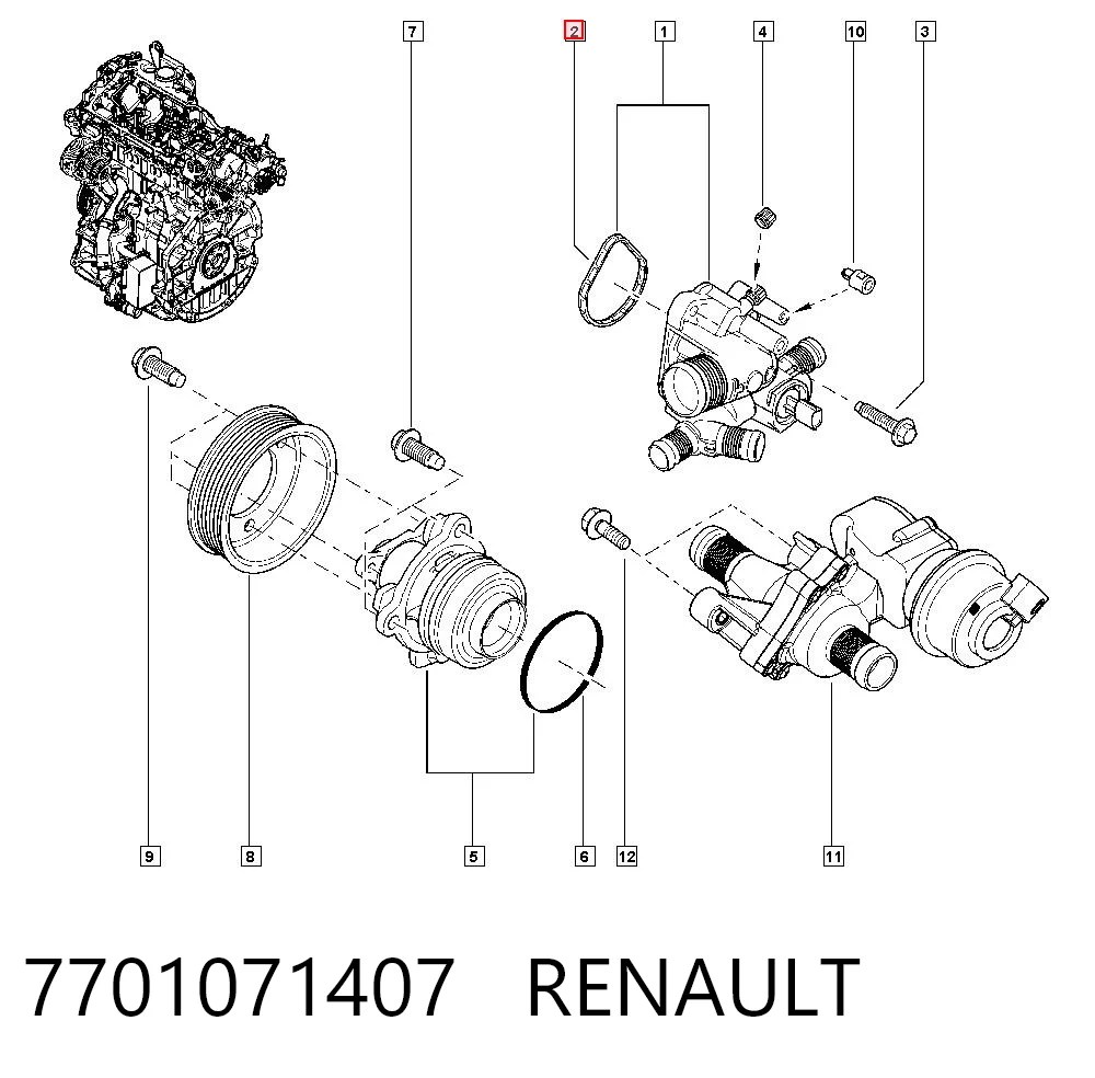 7701071407 Renault (RVI)