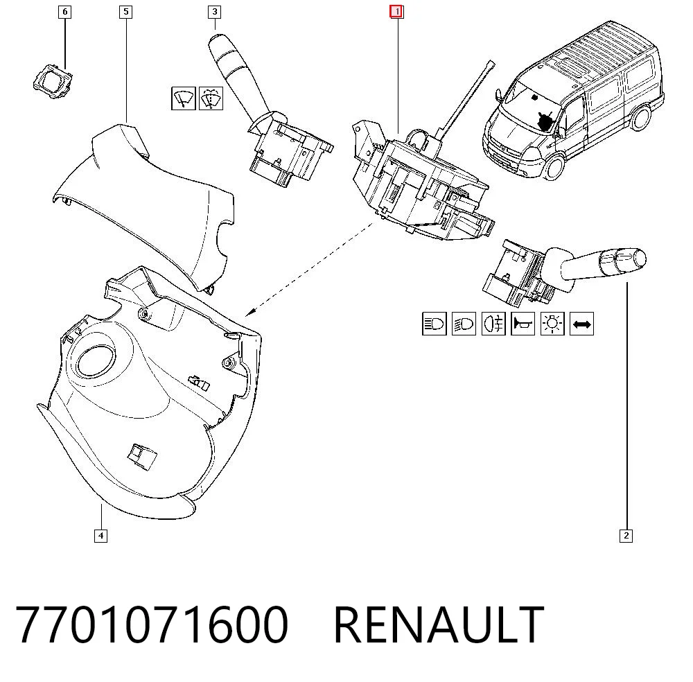 Comprar Anillo de contacto del volante Renault Master II JD, ND a bajo precio