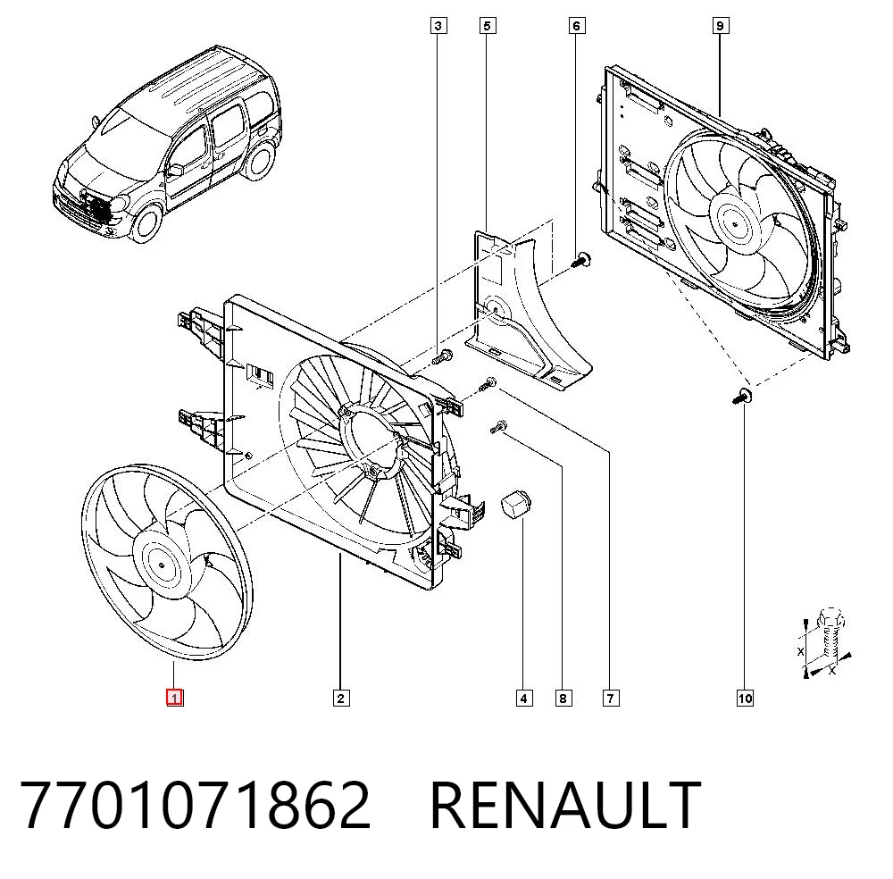 7701071862 Renault (RVI)