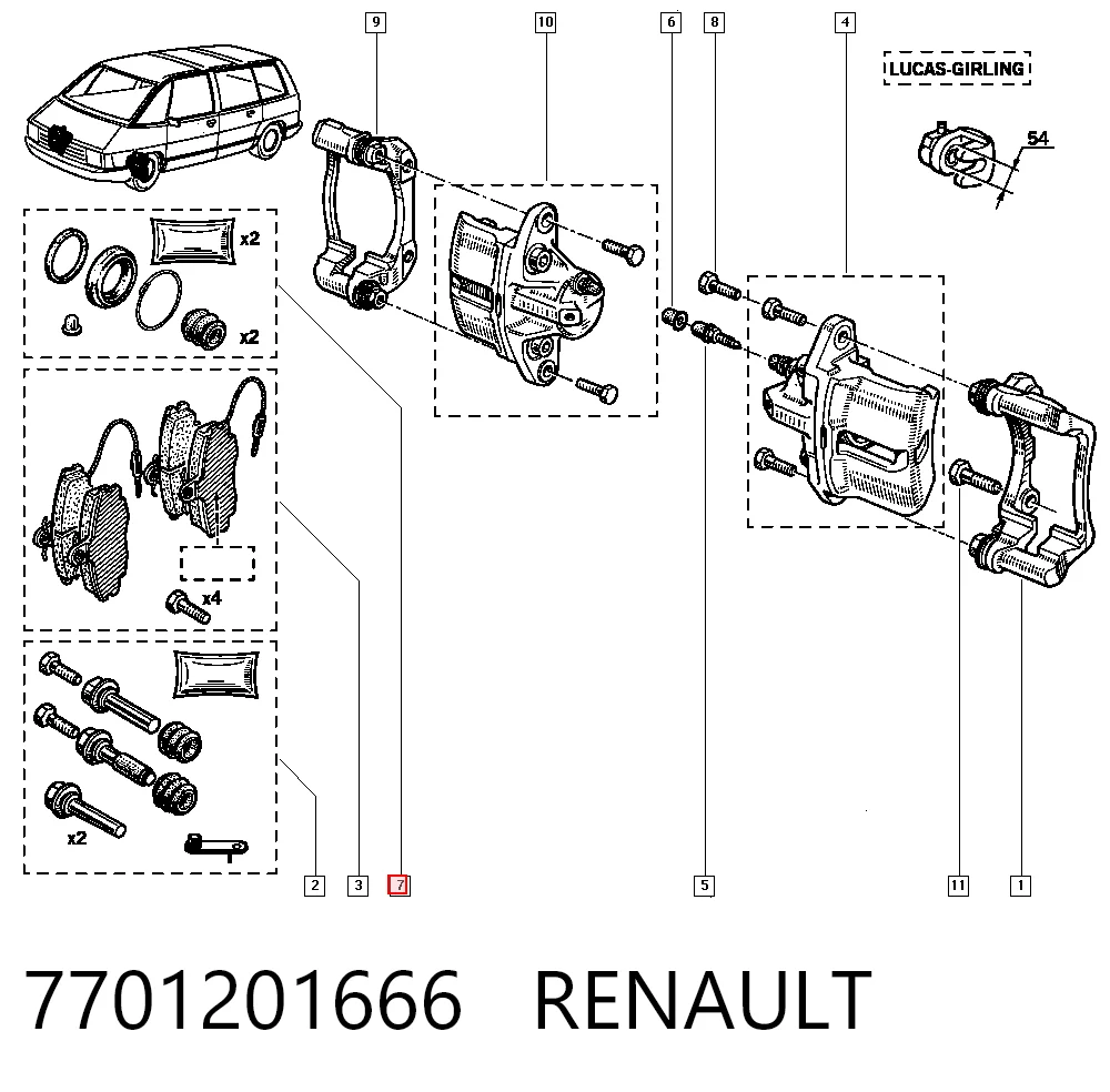 7701201666 Renault (RVI)