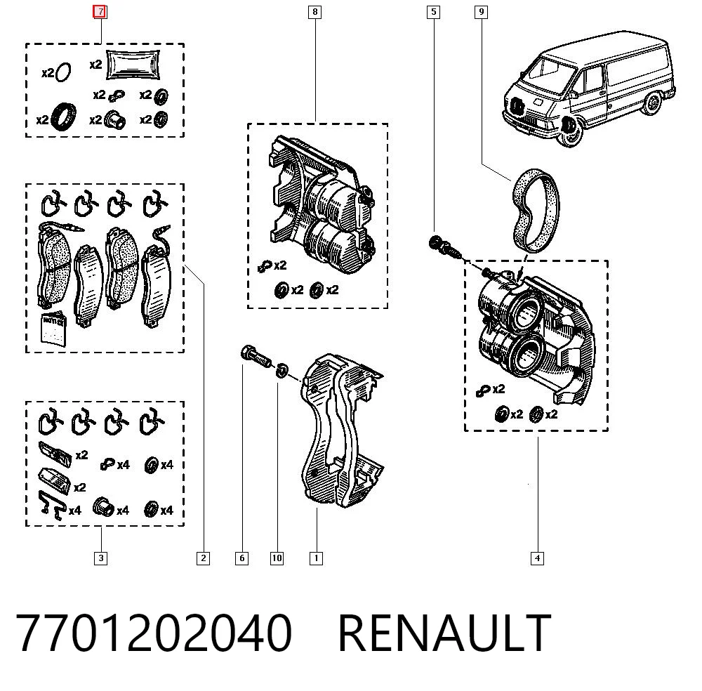 7701202040 Renault (RVI)