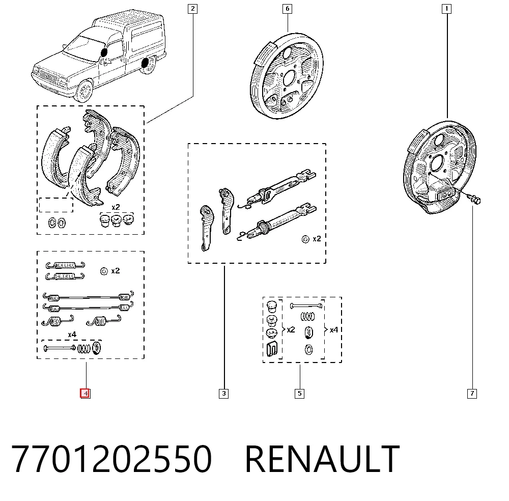 Juego de montaje, zapatas de freno traseras Renault Megane I hatchback comprar en España