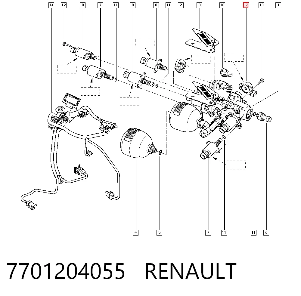 Sensor TPS para Renault Clio BR01, CR01