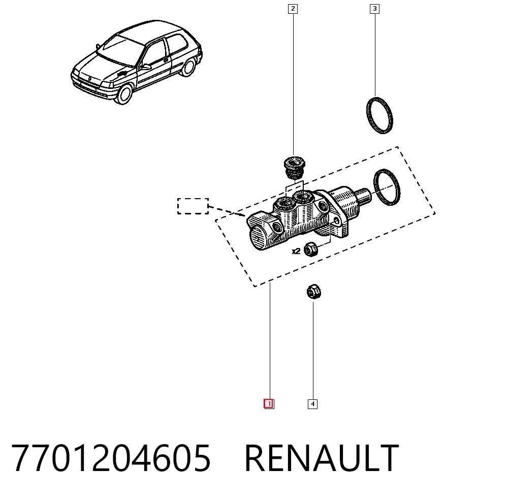 Comprar Cilindro principal de freno Megane I LA0, LA1