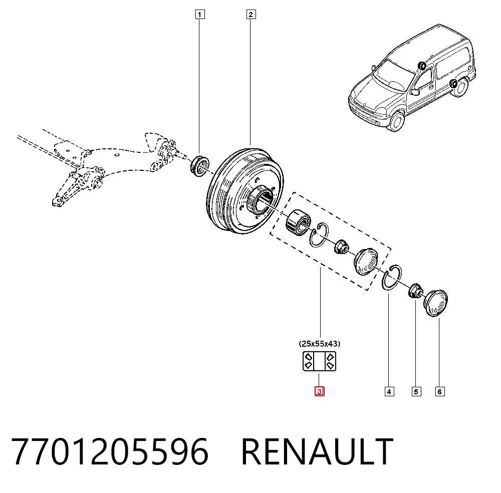 7701205596 Renault (RVI)