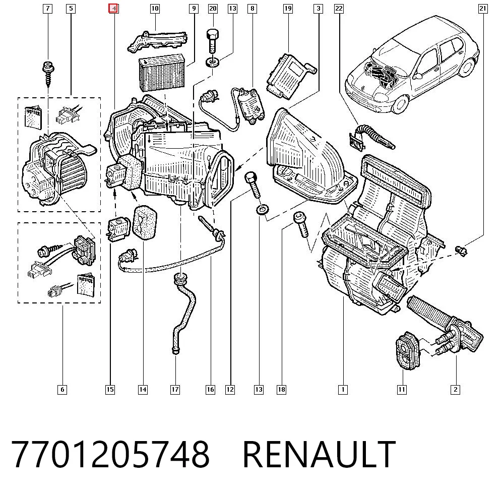Evaporador Renault Clio II hatchback comprar en España