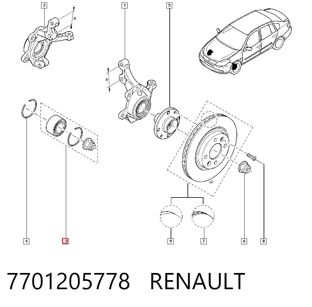 7701205778 Renault (RVI)