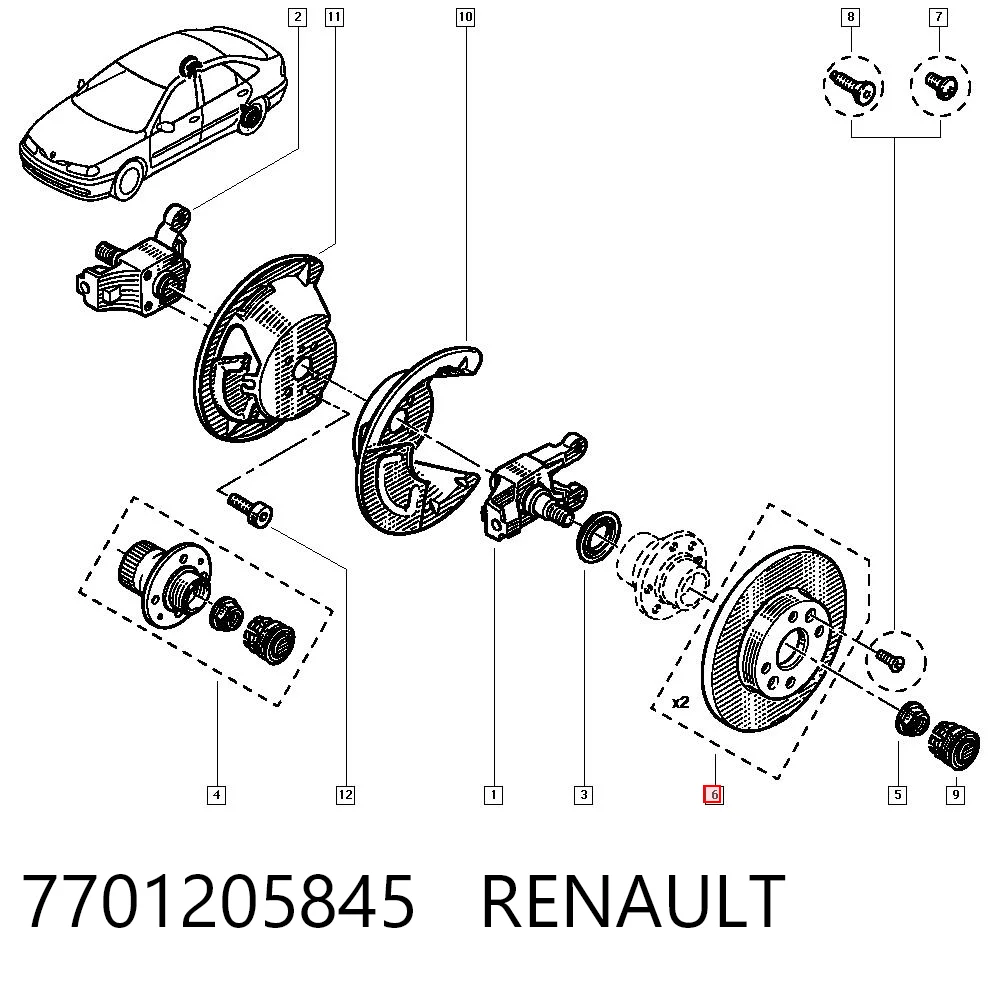 7701205845 Renault (RVI)