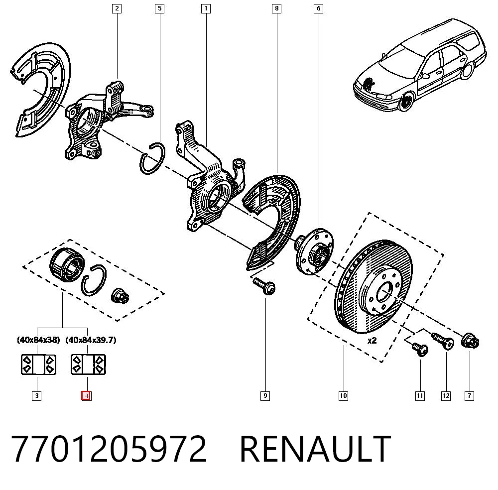 7701205972 Renault (RVI)