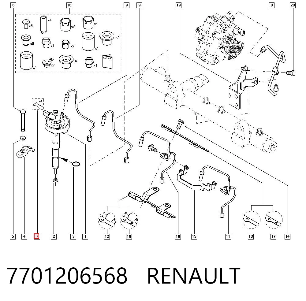 7701206568 Renault (RVI)