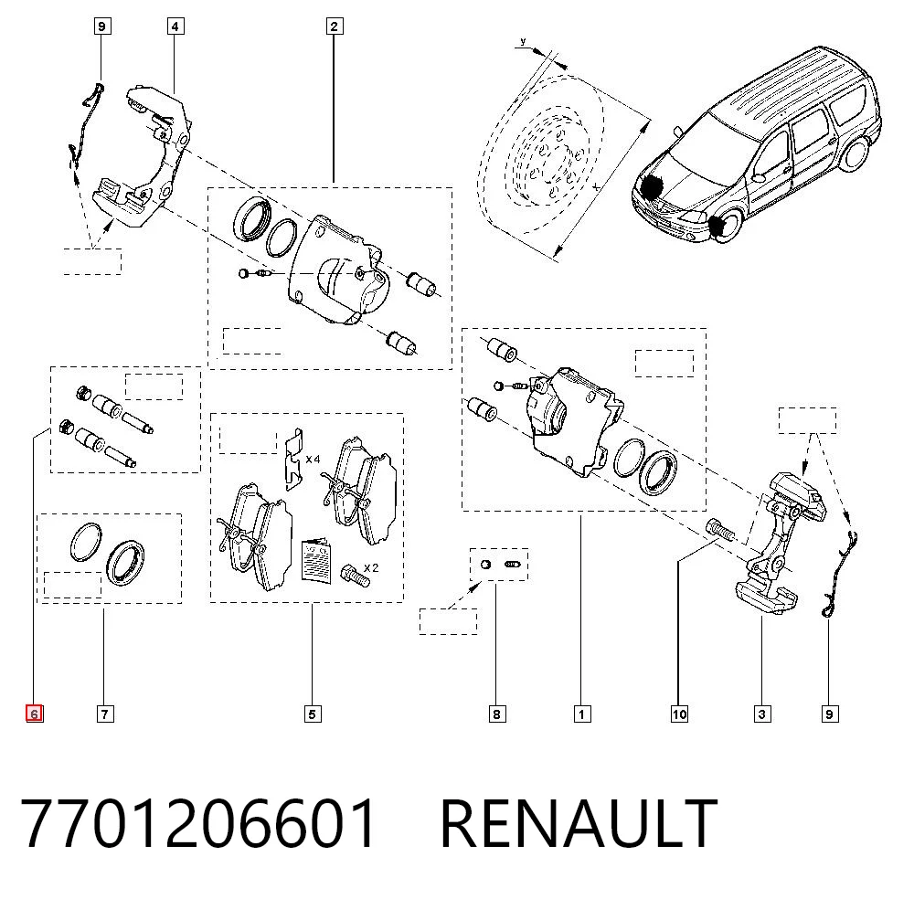 Kit de reparación de frenos Audi A4  sedán comprar en España