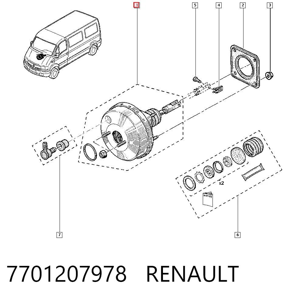 Servofreno para Renault Master I T