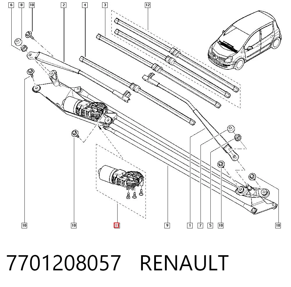 7701208057 Renault (RVI)