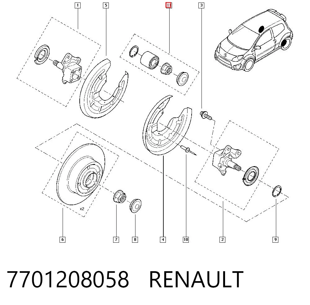 7701208058 Renault (RVI)