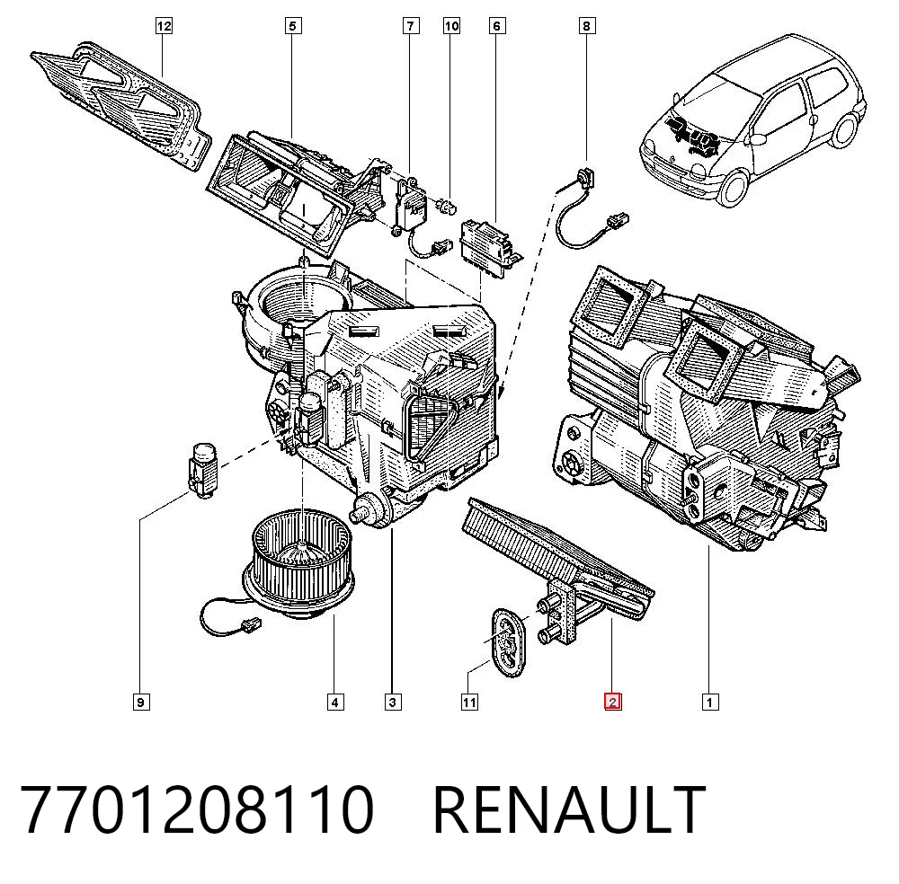 Calefactor Renault 9  (L42)