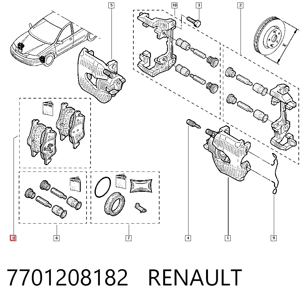 7701208182 Renault (RVI)