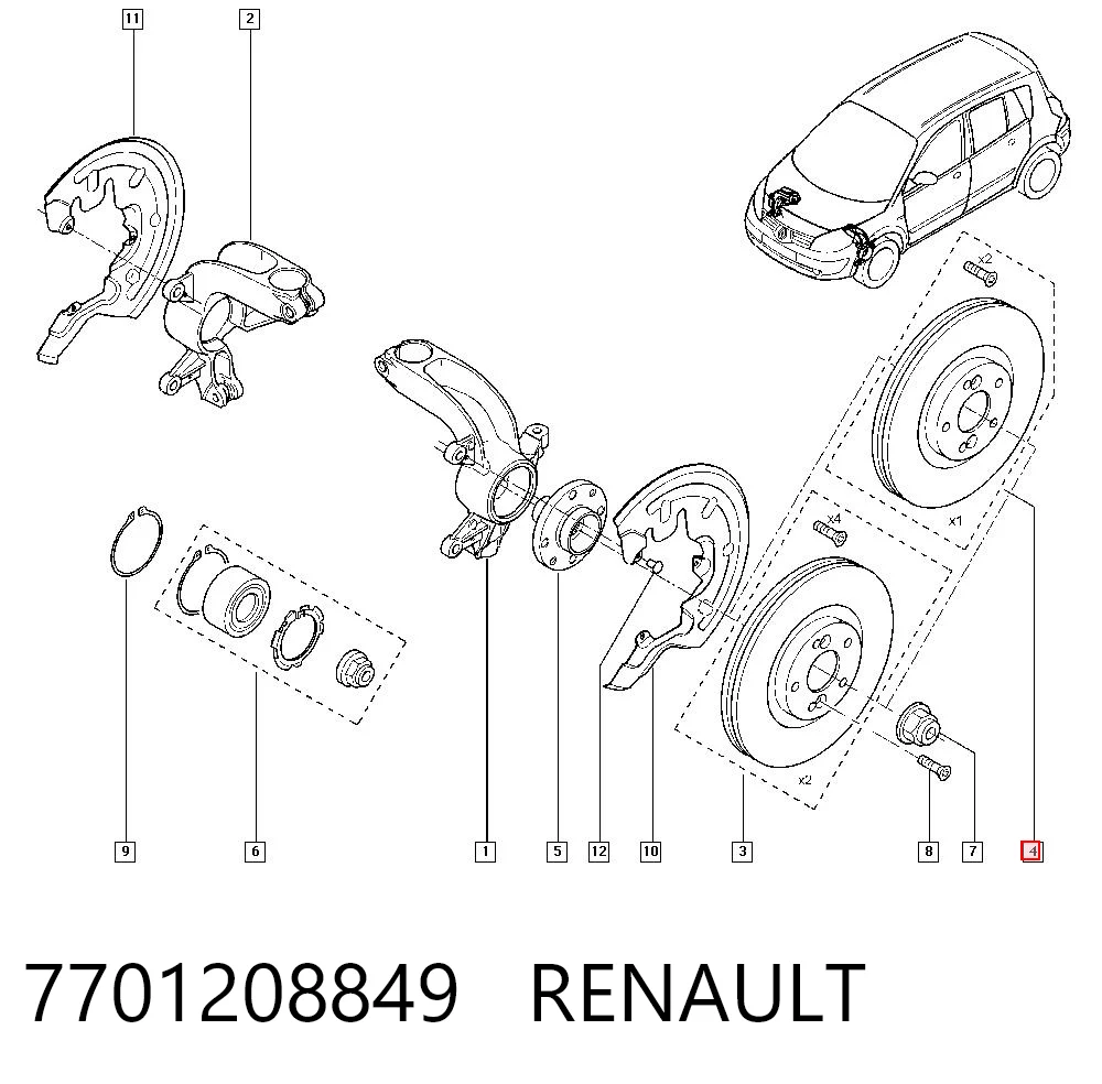 7701208849 Renault (RVI)