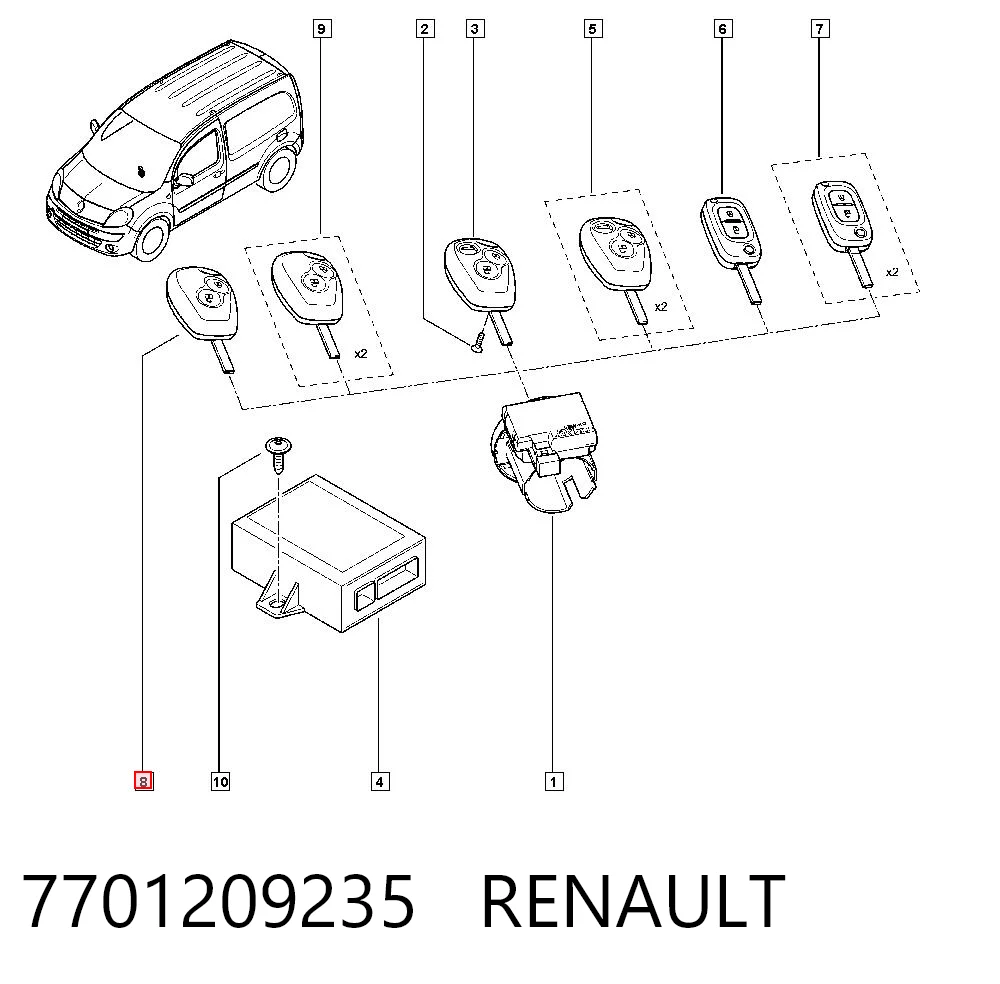 7701209235 Renault (RVI)