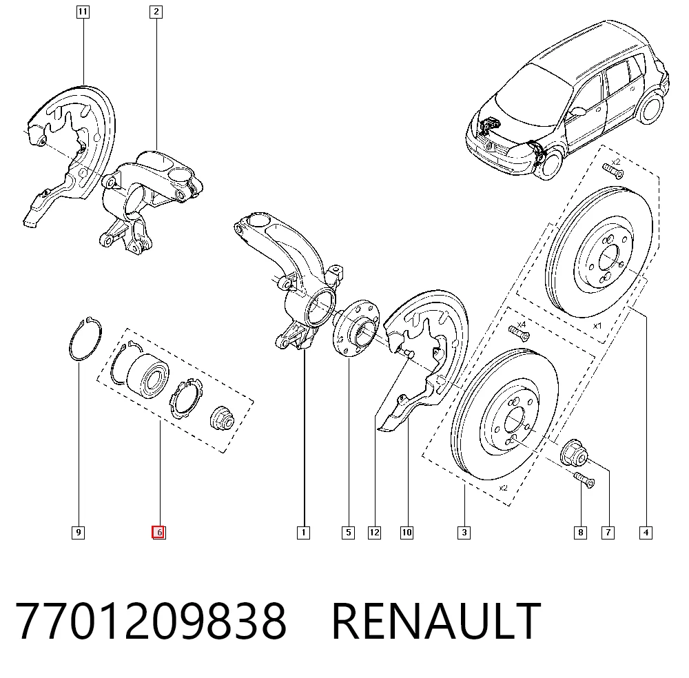 7701209838 Renault (RVI)