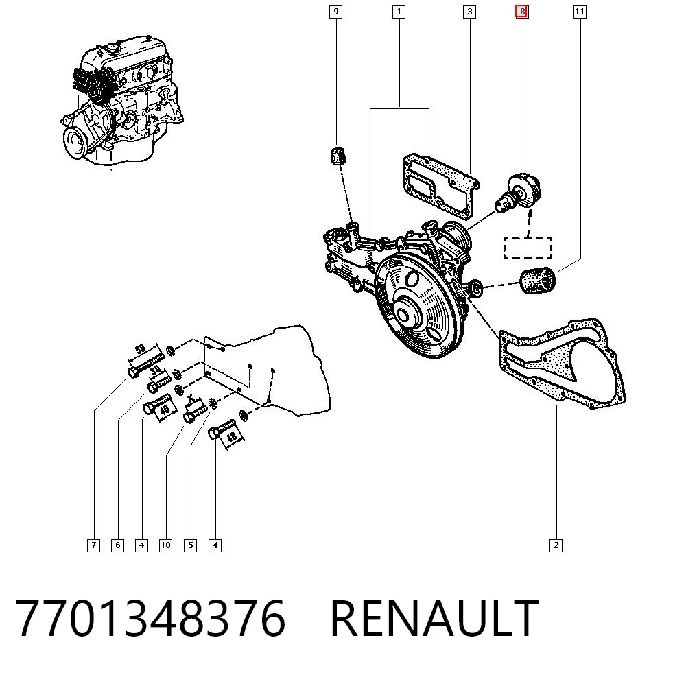 7701348376 Renault (RVI)