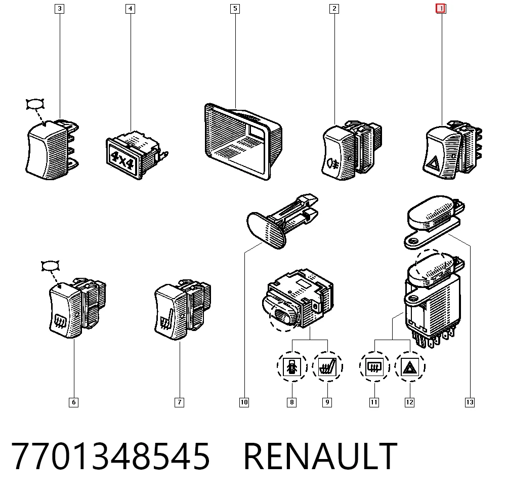 7701348545 Renault (RVI)