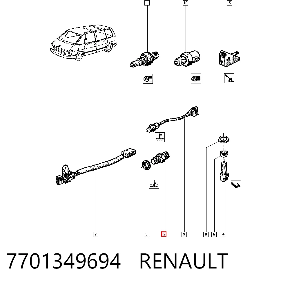 Sensor de temperatura  Renault 18  desde 11,11 €