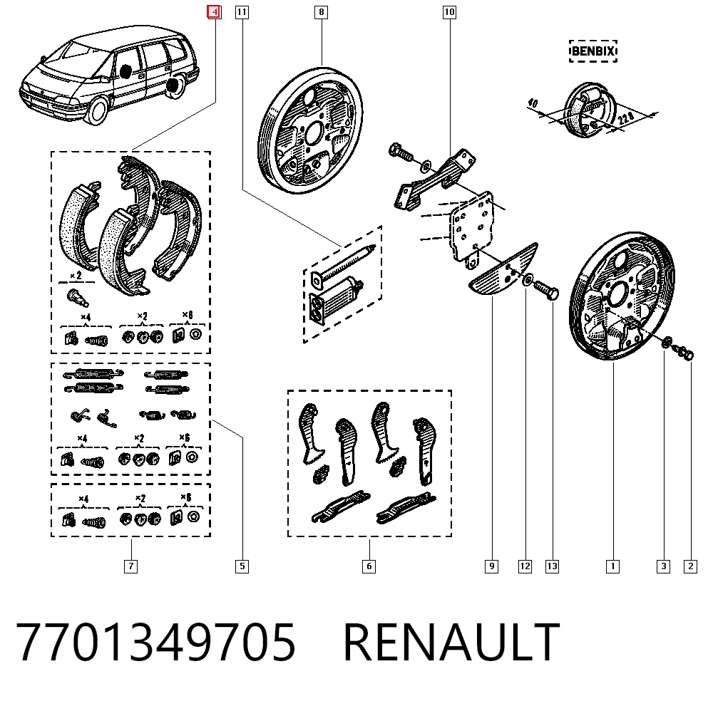 7701349705 Renault (RVI)