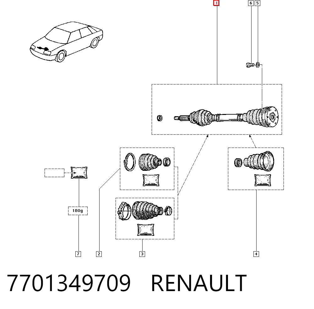 7701349709 Renault (RVI)