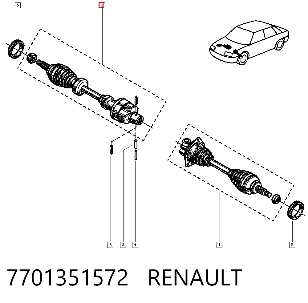 7701351572 Renault (RVI)