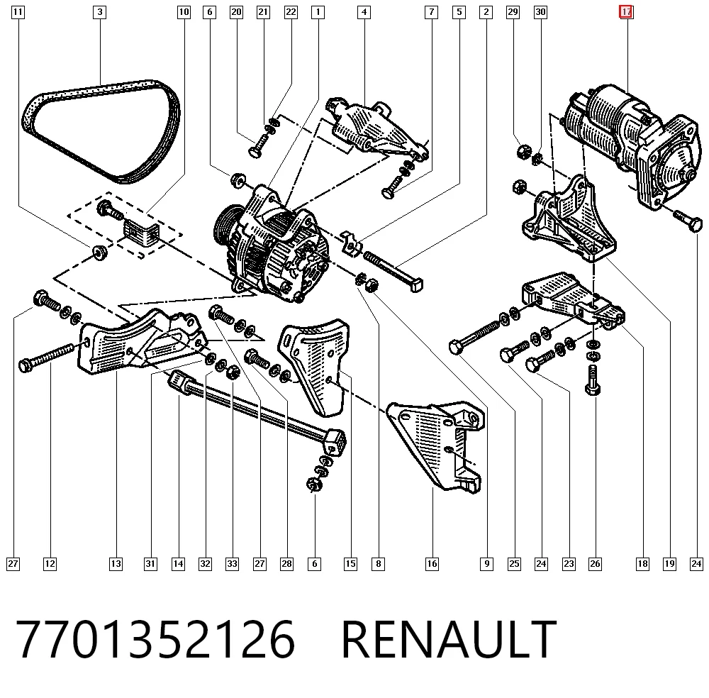 7701352126 Renault (RVI)