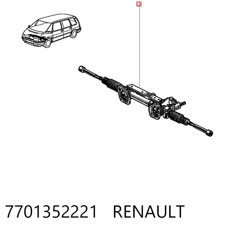 Caja de dirección Renault Espace II monovolumen comprar en España