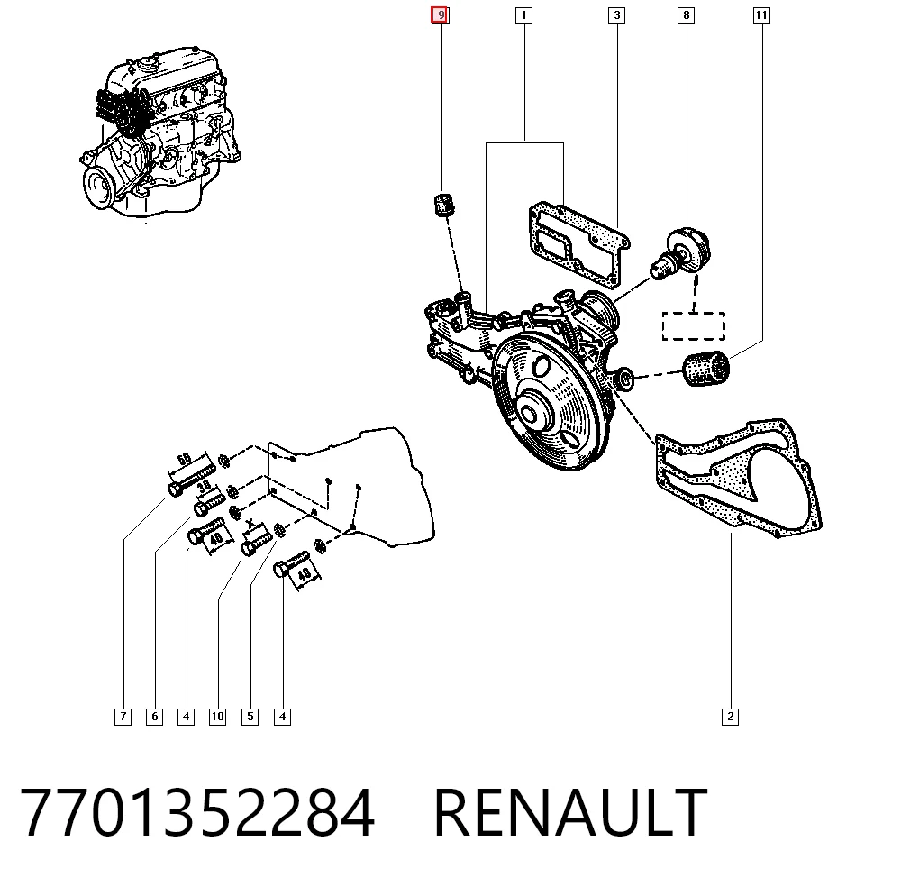 7701352284 Renault (RVI)