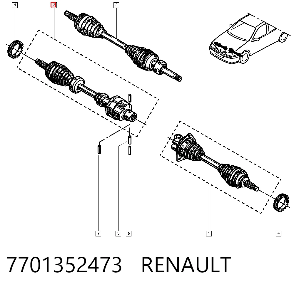 7701352473 Renault (RVI)
