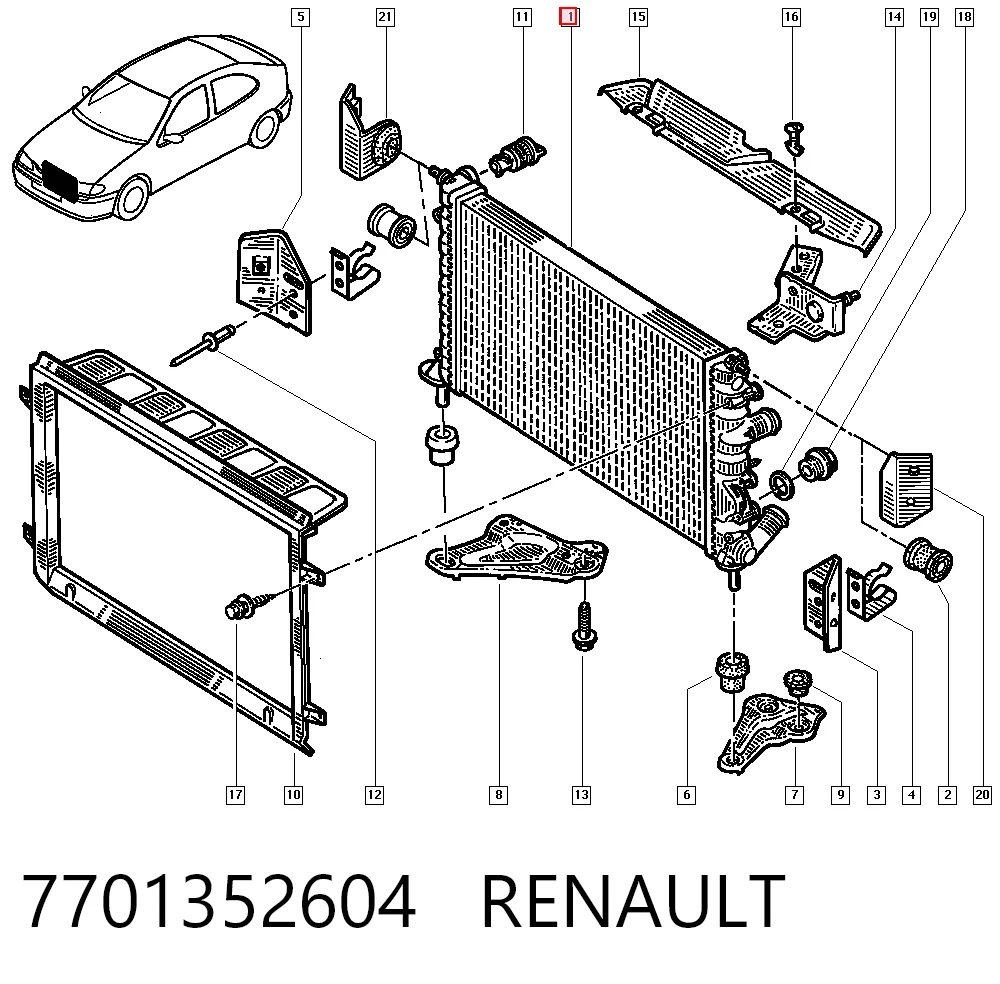 7701352604 Renault (RVI)
