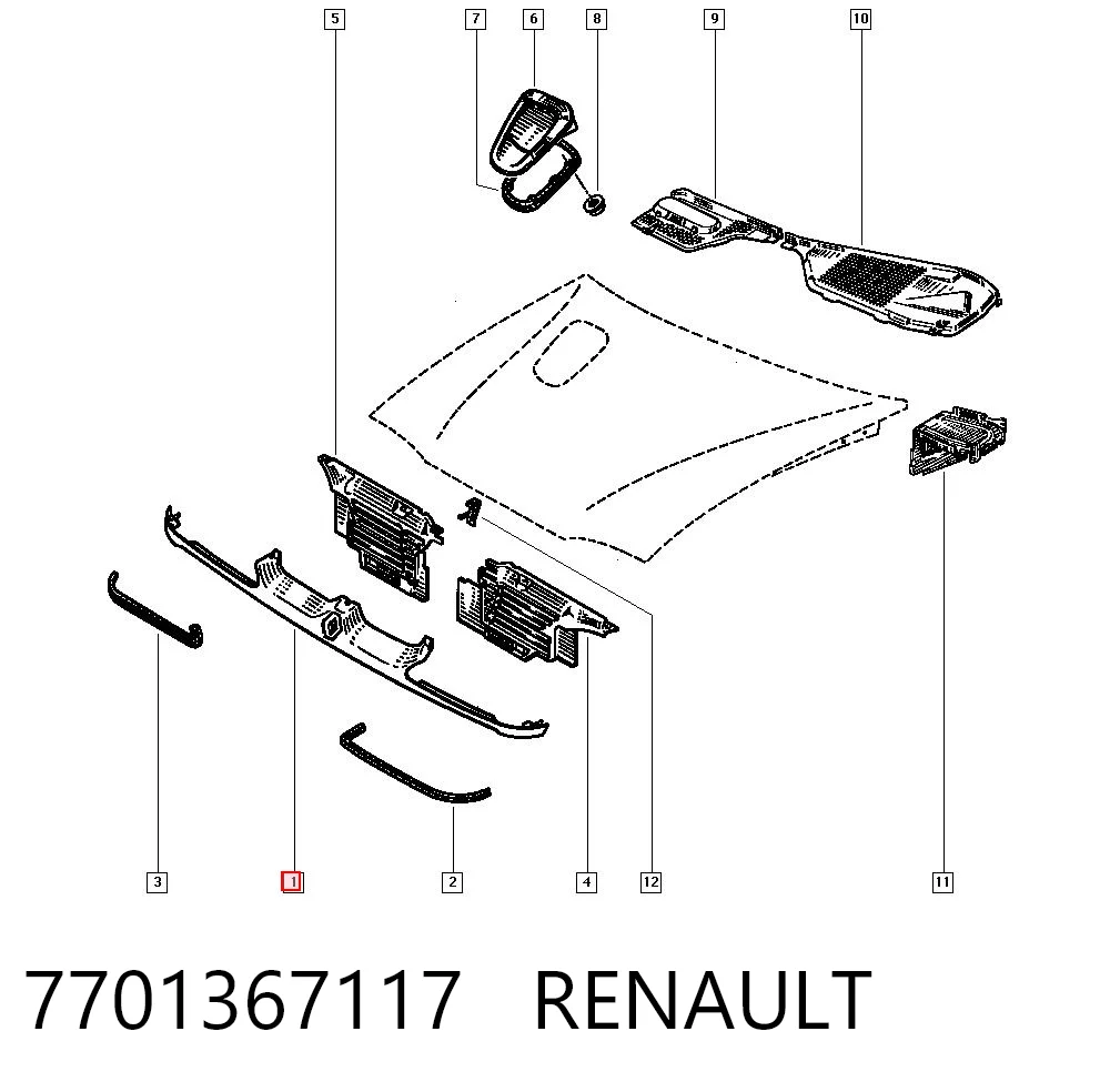 Rejilla Polcar 6019051R