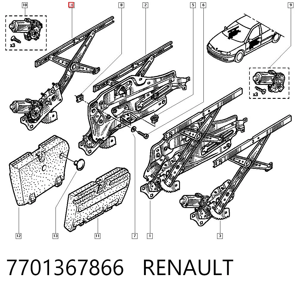 Comprar Elevalunas Laguna I K56