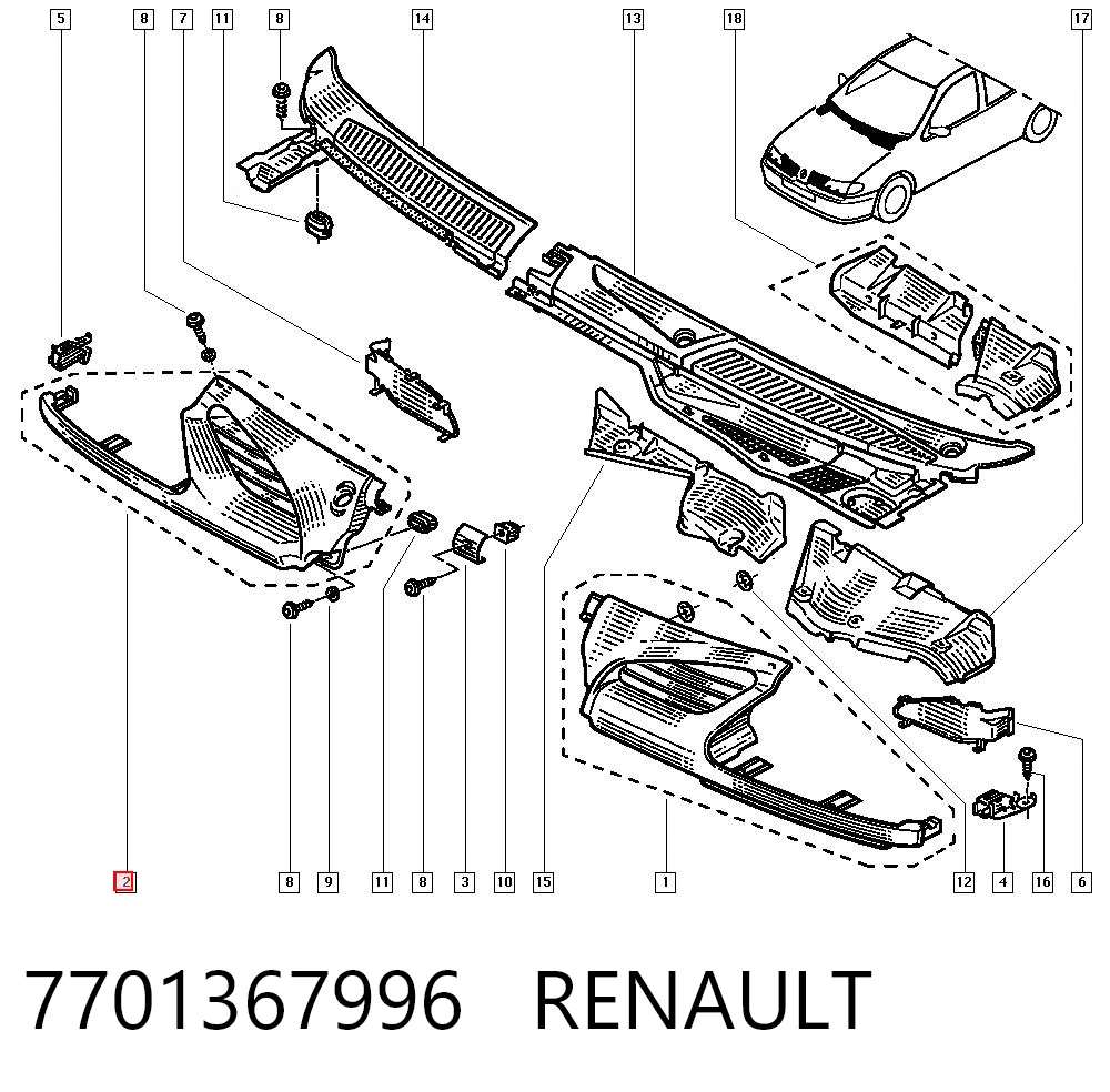 7701367996 Renault (RVI)