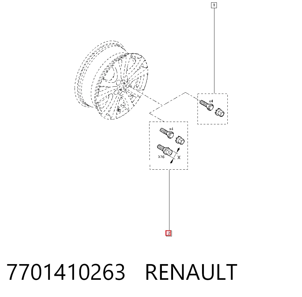 7701410263 Renault (RVI)