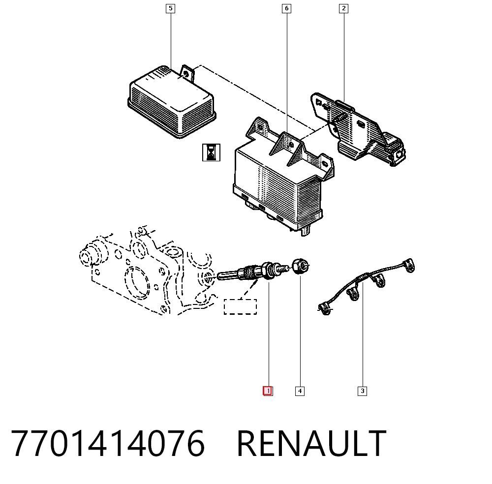 7701414076 Renault (RVI)